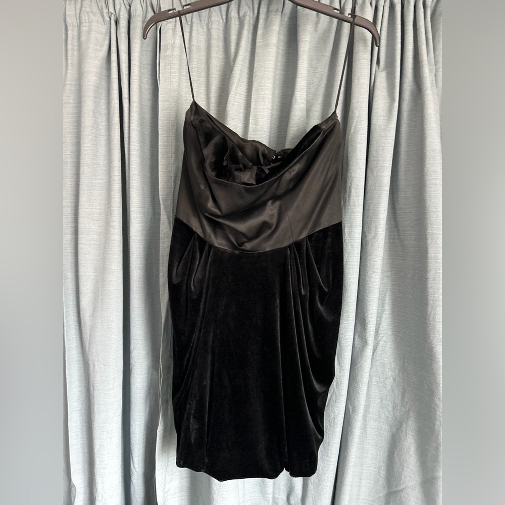Juicy Couture Black Velvet Corset Dress